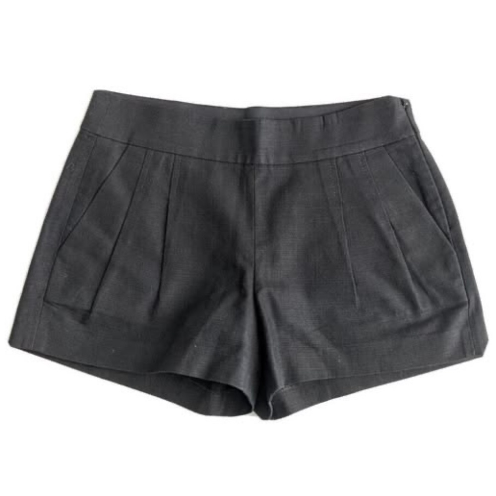 *Firm Price* J. Crew Textured Structured Cotton Blend Pleated Shorts